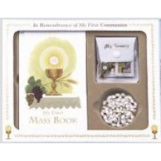 Communion Missal and Rosary Set, Eucharist Classic Boxed Set, White